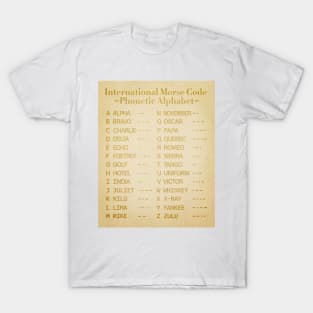 Morse Code Alphabet T-Shirt